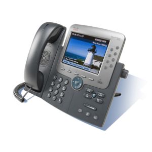 Cisco Unified IP Phone 7975G -SCCP,SIP-silver, dark gray-Multiple VoIP protocol 