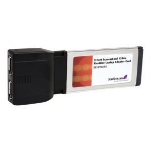 2 Port ExpressCard 1394a FireWire Laptop Adapter Card