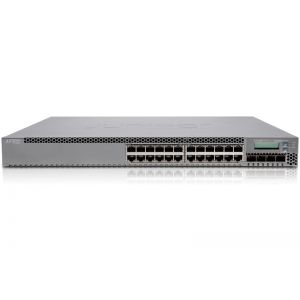 JUNIPER NETWORKS EX3300-24P EX 3300 24P - SWITCH - 24 X 10/100/1000 + 4 X 10 GIGABIT ETHERNET / 1 GIGABIT ETHERNET SFP+ - DESKTOP - POE