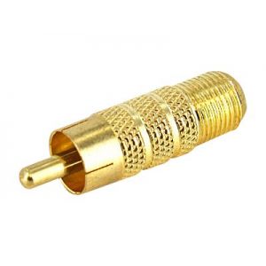 RCA to F Type Coaxial Adapter - video adapter - composite video
