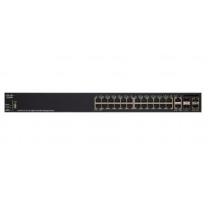 Cisco SG350X-24 Managed L3 Gigabit Ethernet (10/100/1000) Black 1U