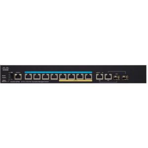 Cisco Small Business SG350X-8PMD Managed L2/L3 Gigabit Ethernet (10/100/1000) Black 1U Power over Ethernet (PoE)